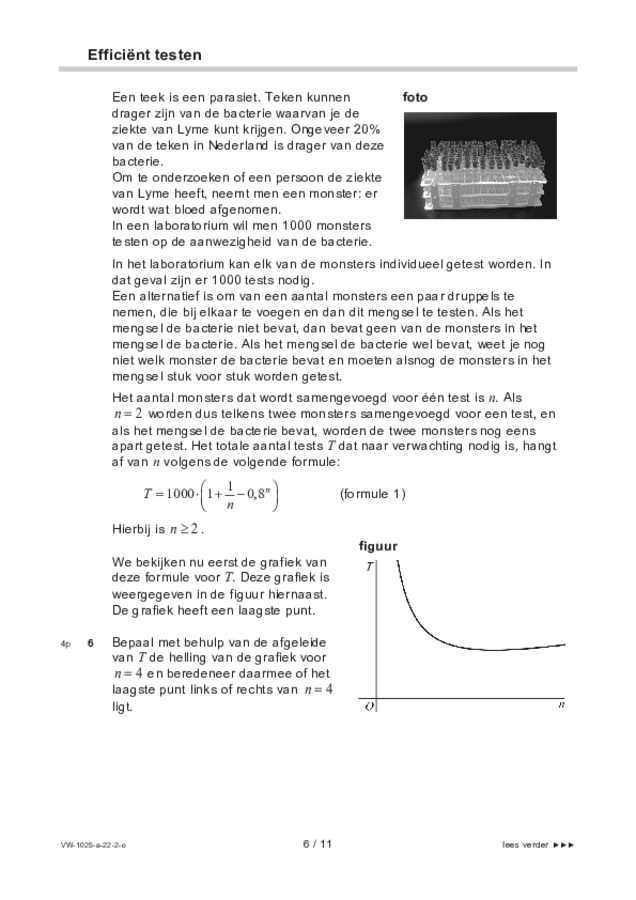 Opgaven examen VWO wiskunde B 2022, tijdvak 2. Pagina 6