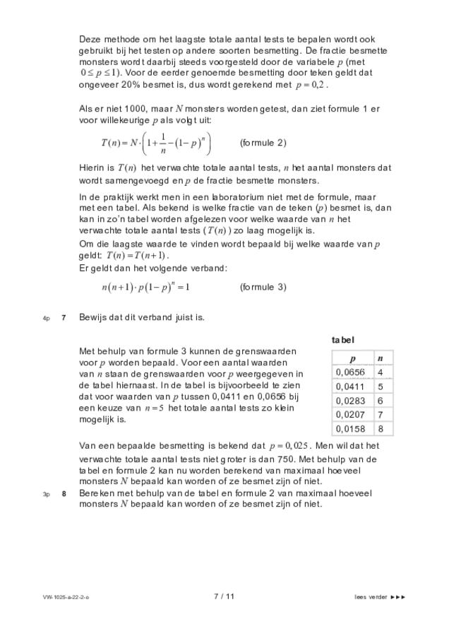 Opgaven examen VWO wiskunde B 2022, tijdvak 2. Pagina 7