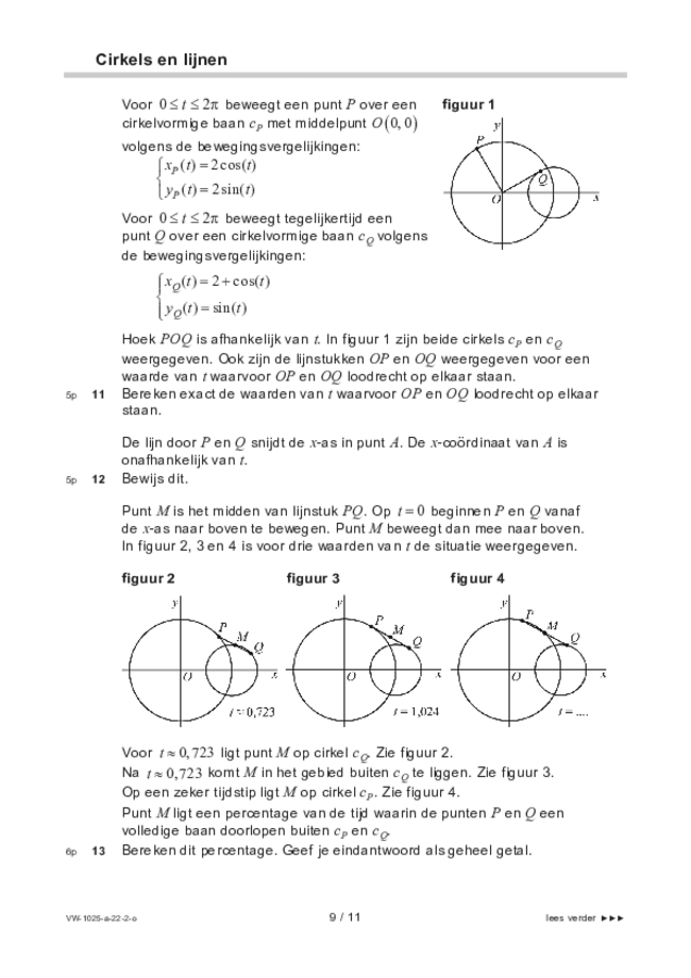 Opgaven examen VWO wiskunde B 2022, tijdvak 2. Pagina 9