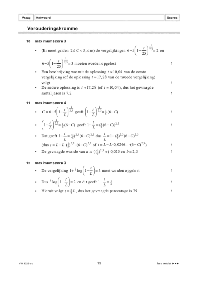 Correctievoorschrift examen VWO wiskunde B 2022, tijdvak 3. Pagina 13