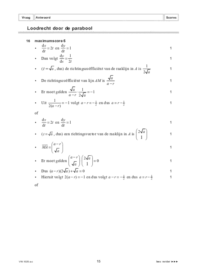 Correctievoorschrift examen VWO wiskunde B 2022, tijdvak 3. Pagina 15