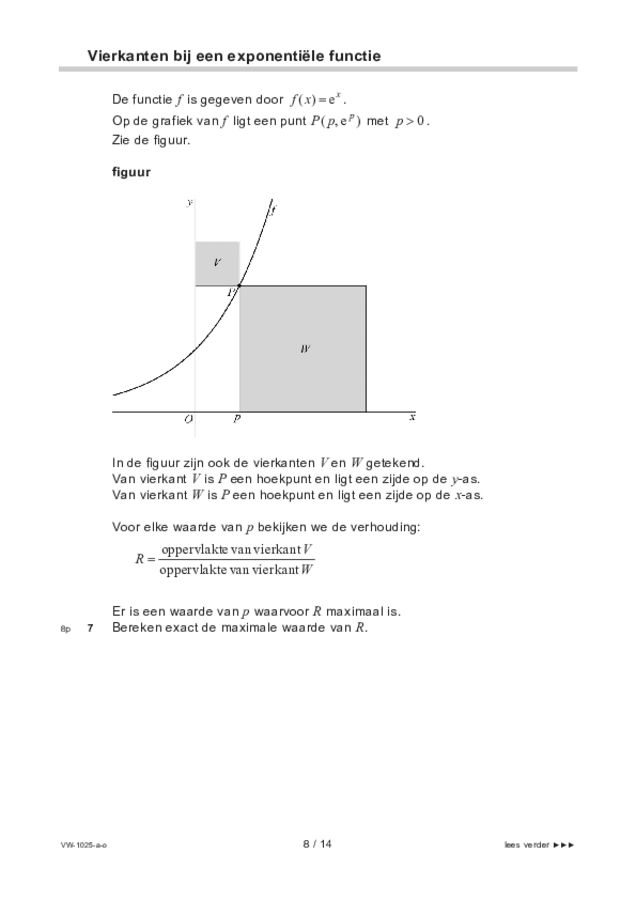 Opgaven examen VWO wiskunde B 2022, tijdvak 3. Pagina 8