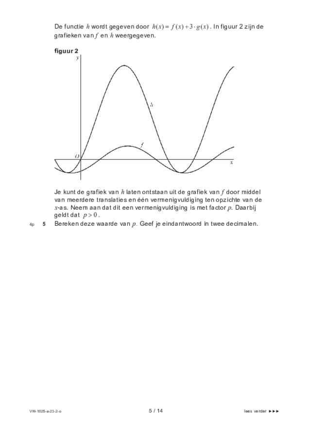 Opgaven examen VWO wiskunde B 2023, tijdvak 2. Pagina 5