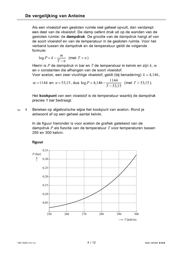 Opgaven examen VWO wiskunde B 2013, tijdvak 1. Pagina 4