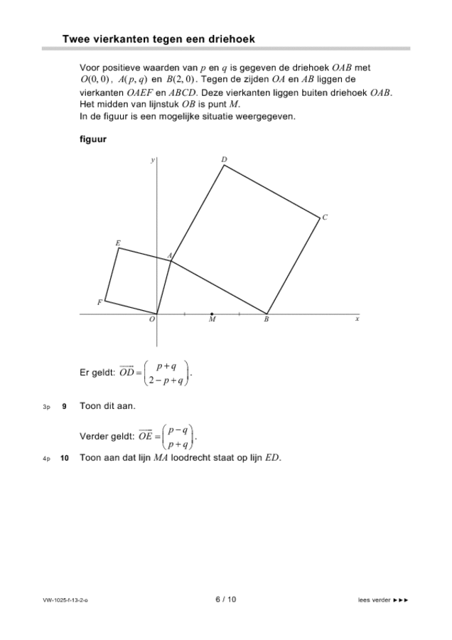 Opgaven examen VWO wiskunde B 2013, tijdvak 2. Pagina 6