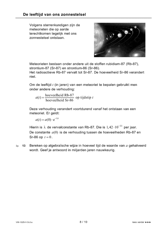 Opgaven examen VWO wiskunde B 2013, tijdvak 2. Pagina 8