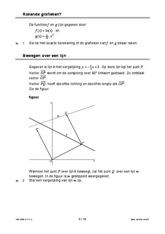 Opgaven t.b.v. spraaksynthese examen VWO wiskunde B 2017, tijdvak 1. Pagina 3