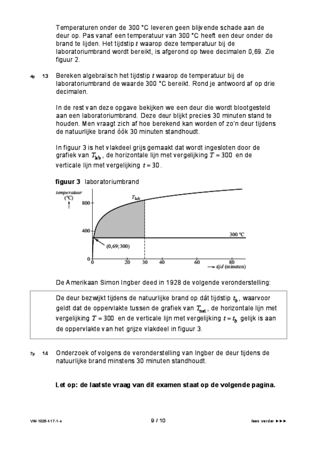 Opgaven t.b.v. spraaksynthese examen VWO wiskunde B 2017, tijdvak 1. Pagina 9
