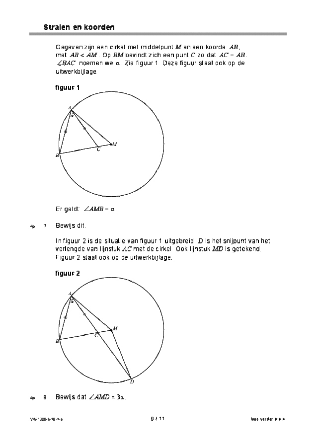 Opgaven examen VWO wiskunde B 2018, tijdvak 1. Pagina 6