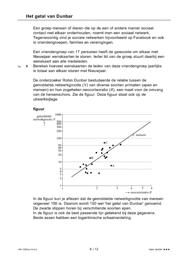 Opgaven examen VWO wiskunde C 2014, tijdvak 2. Pagina 6