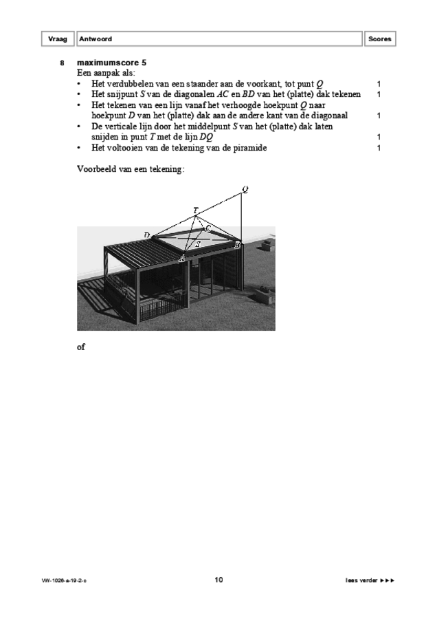 Correctievoorschrift examen VWO wiskunde B 2019, tijdvak 2. Pagina 10