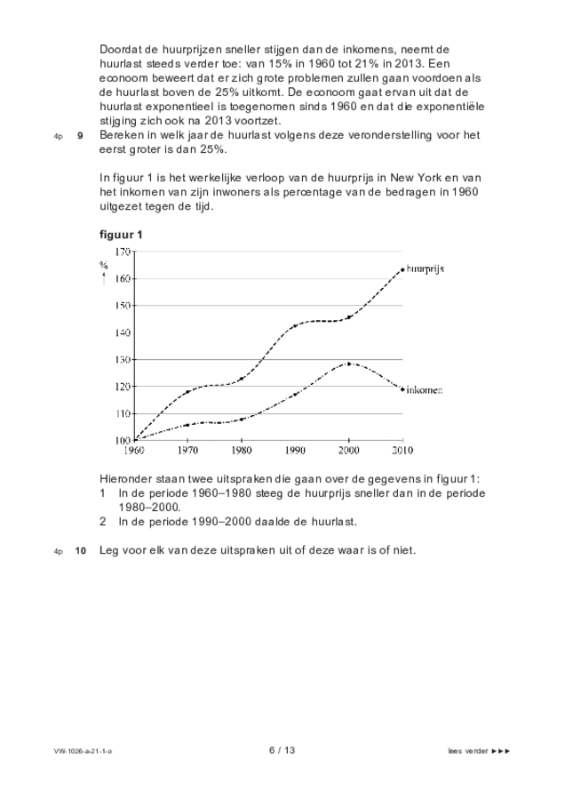 Opgaven examen VWO wiskunde C 2021, tijdvak 1. Pagina 6