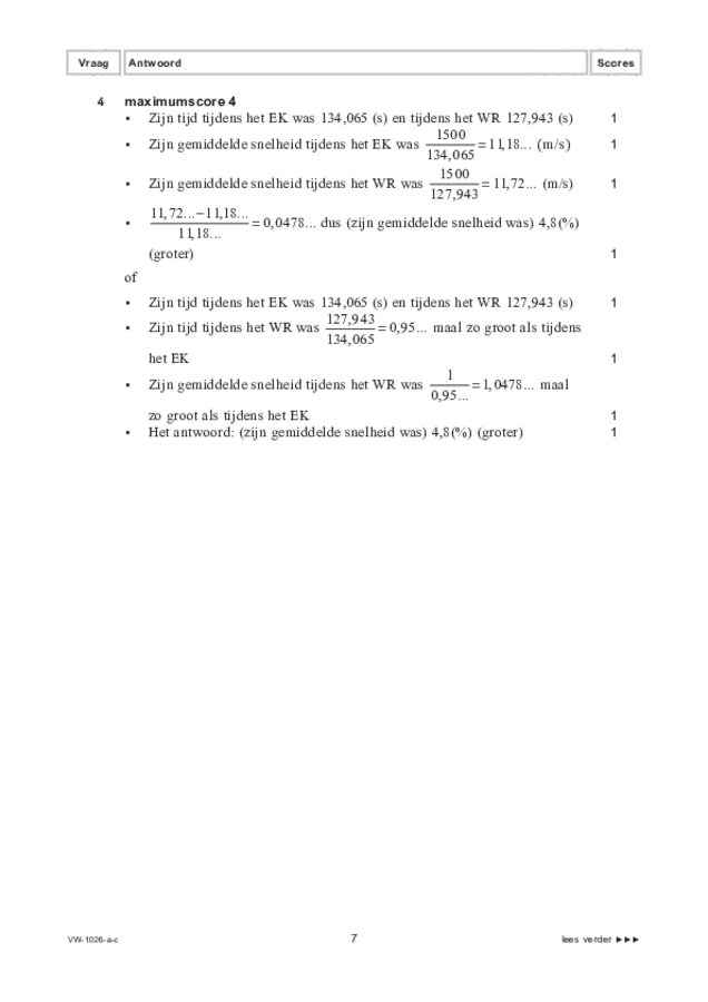 Correctievoorschrift examen VWO wiskunde C 2022, tijdvak 1. Pagina 7