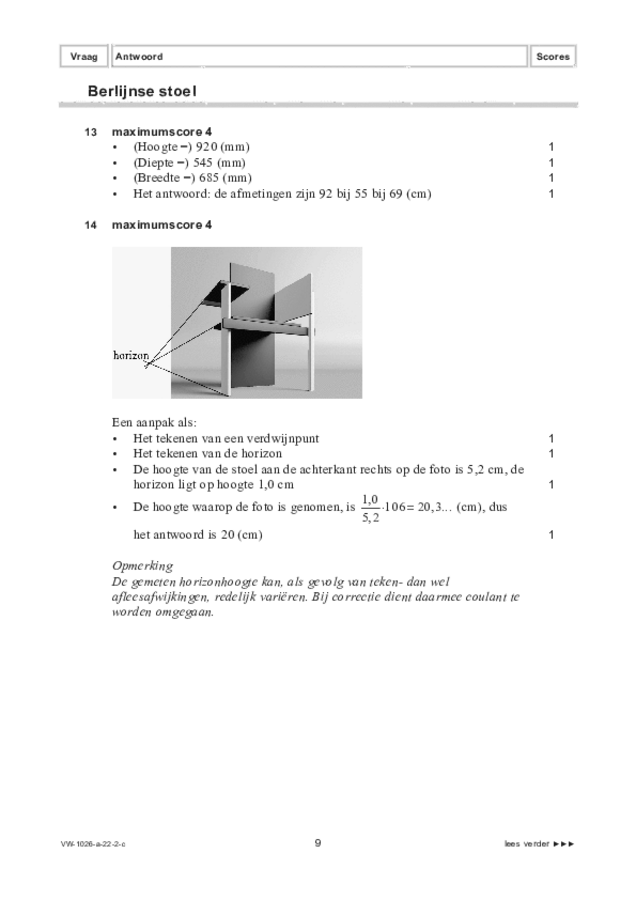 Correctievoorschrift examen VWO wiskunde C 2022, tijdvak 2. Pagina 9