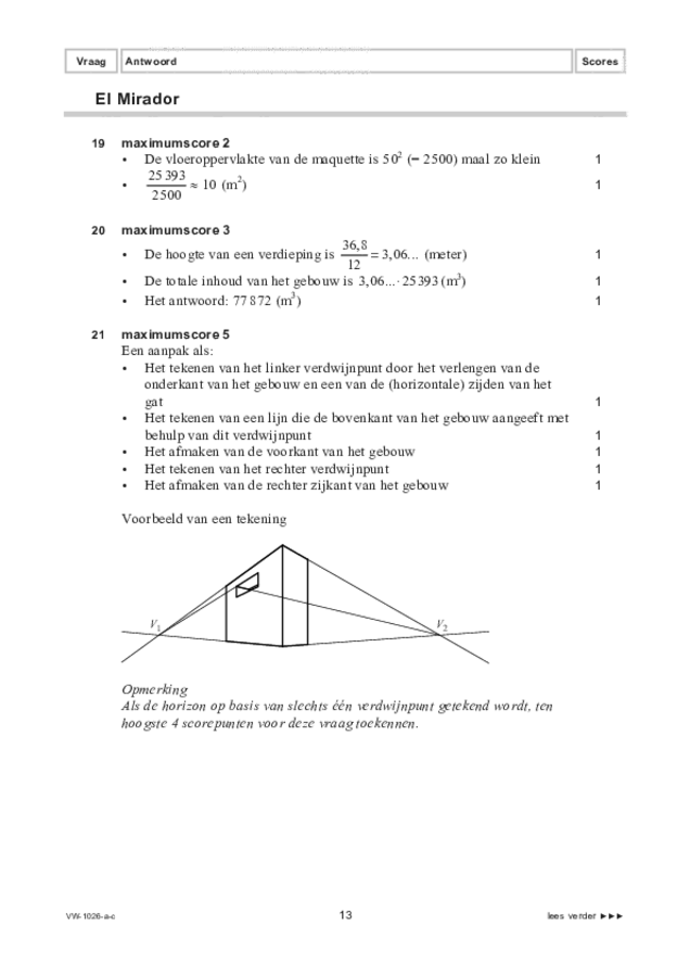 Correctievoorschrift examen VWO wiskunde C 2022, tijdvak 3. Pagina 13