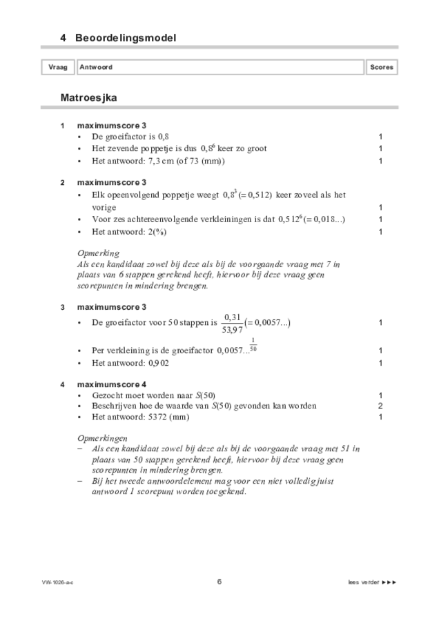 Correctievoorschrift examen VWO wiskunde C 2022, tijdvak 3. Pagina 6