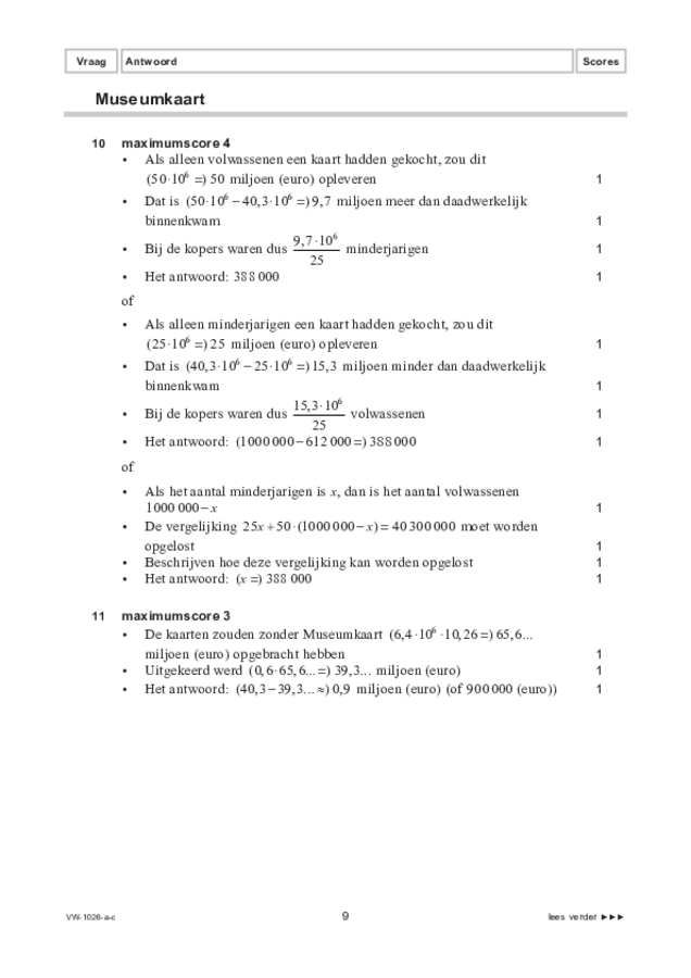 Correctievoorschrift examen VWO wiskunde C 2022, tijdvak 3. Pagina 9