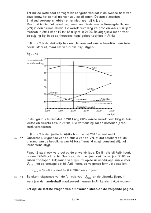 Opgaven examen VWO wiskunde C 2022, tijdvak 3. Pagina 9