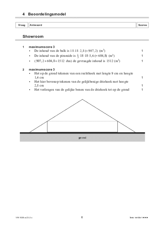 Correctievoorschrift examen VWO wiskunde C 2023, tijdvak 2. Pagina 6