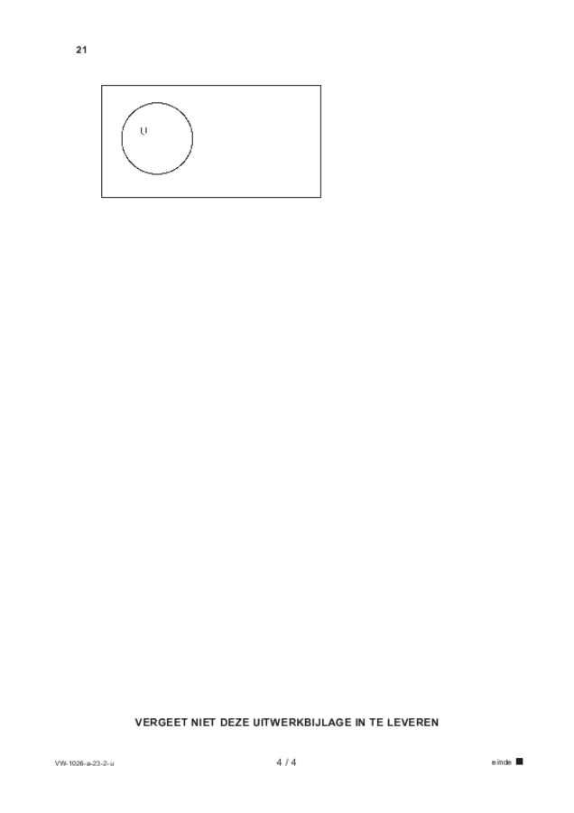 Uitwerkbijlage examen VWO wiskunde C 2023, tijdvak 2. Pagina 4