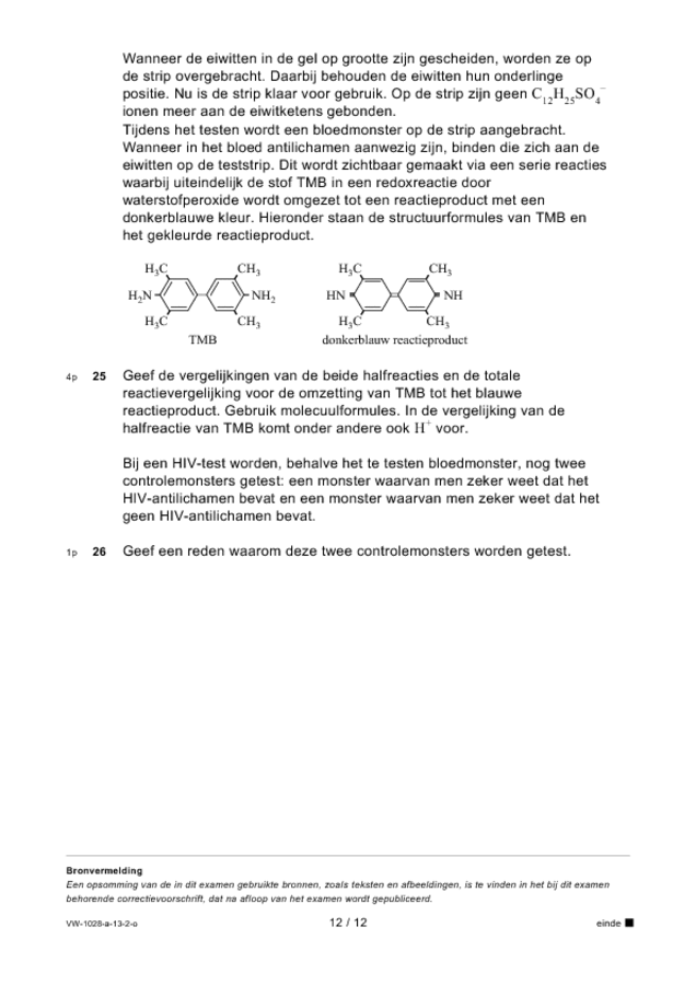 Opgaven examen VWO scheikunde 2013, tijdvak 2. Pagina 12