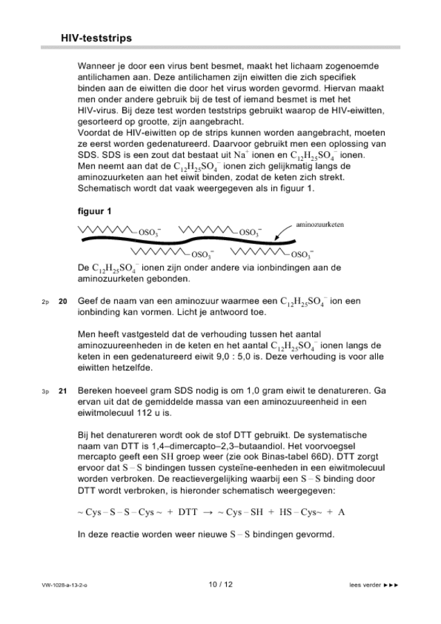 Opgaven examen VWO scheikunde 2013, tijdvak 2. Pagina 10