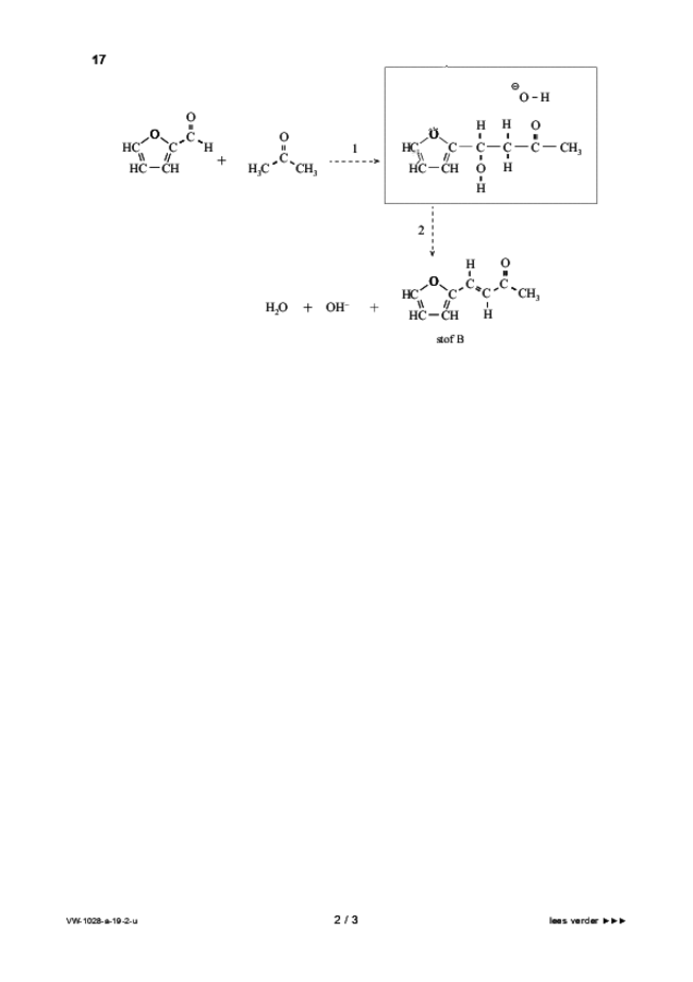 Uitwerkbijlage examen VWO scheikunde 2019, tijdvak 2. Pagina 2