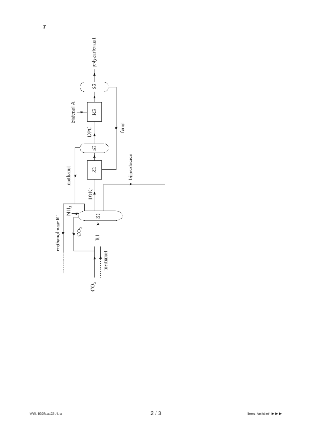 Uitwerkbijlage examen VWO scheikunde 2022, tijdvak 1. Pagina 2