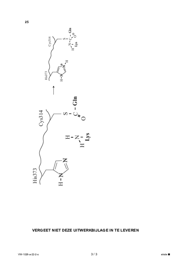 Uitwerkbijlage examen VWO scheikunde 2022, tijdvak 2. Pagina 3