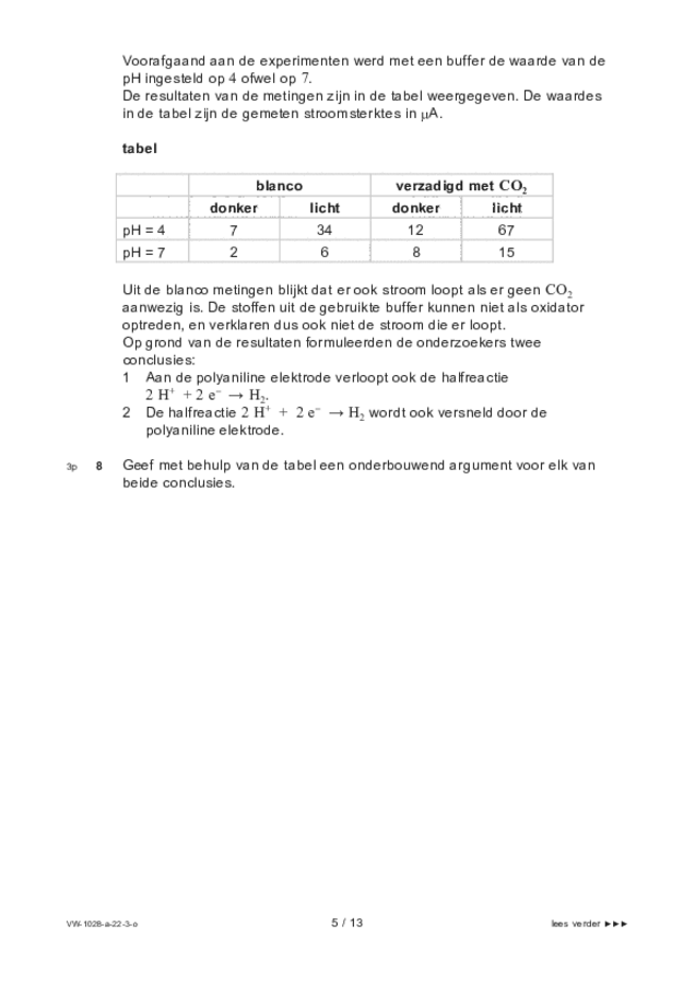 Opgaven examen VWO scheikunde 2022, tijdvak 3. Pagina 5