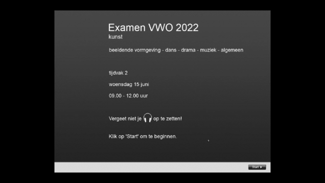 Opgaven examen VWO kunst (algemeen) 2022, tijdvak 2. Pagina 1