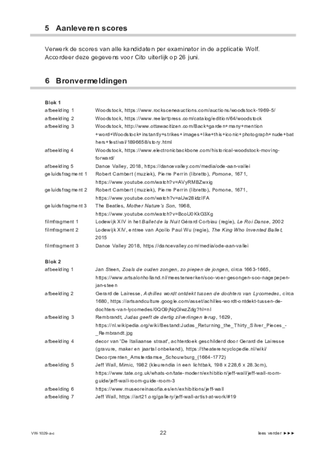 Correctievoorschrift examen VWO kunst (algemeen) 2023, tijdvak 2. Pagina 22