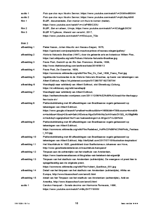 Correctievoorschrift examen VWO kunst (algemeen) 2019, tijdvak 1. Pagina 18