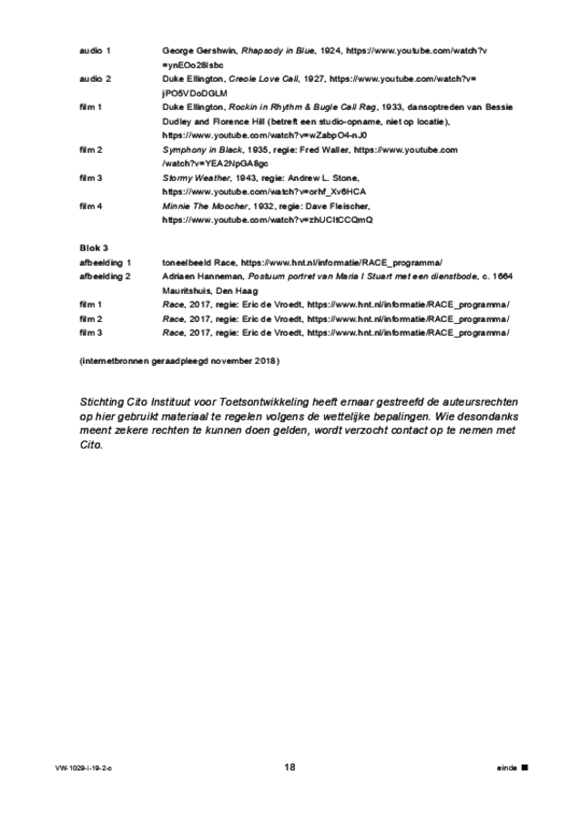 Correctievoorschrift examen VWO kunst (algemeen) 2019, tijdvak 2. Pagina 18