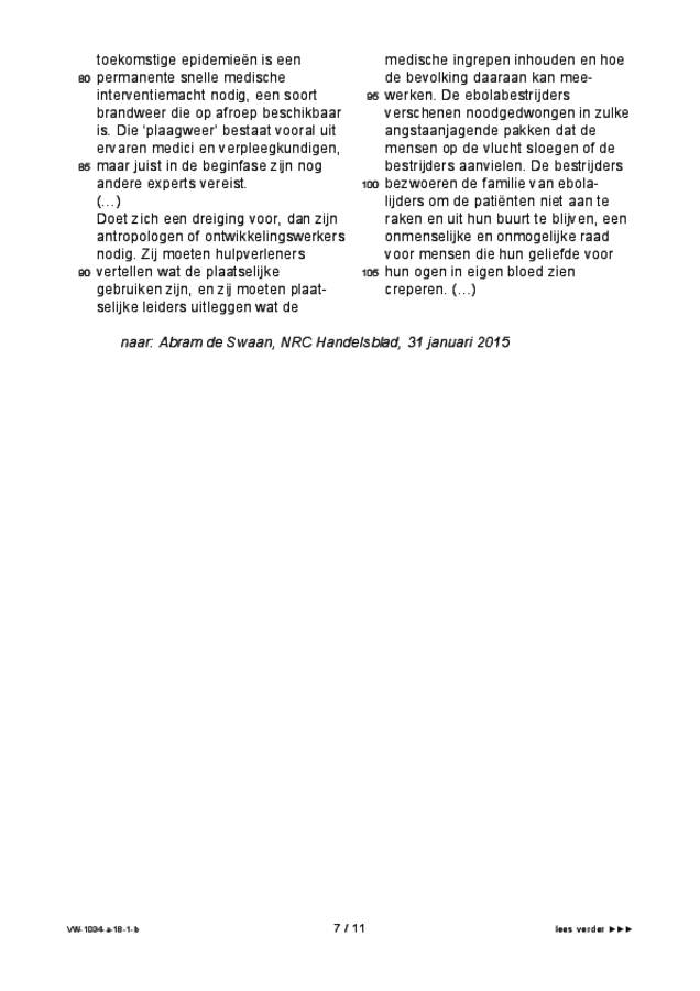 Bijlage examen VWO maatschappijwetenschappen 2018, tijdvak 1. Pagina 7