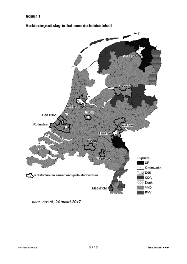 Bijlage examen VWO maatschappijwetenschappen 2019, tijdvak 2. Pagina 5