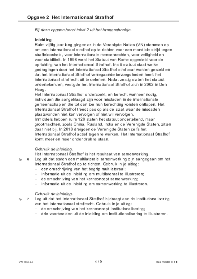 Opgaven examen VWO maatschappijwetenschappen 2021, tijdvak 1. Pagina 4