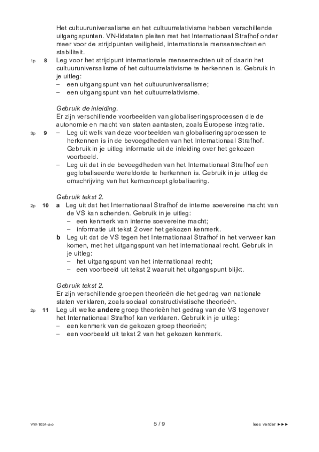 Opgaven examen VWO maatschappijwetenschappen 2021, tijdvak 1. Pagina 5