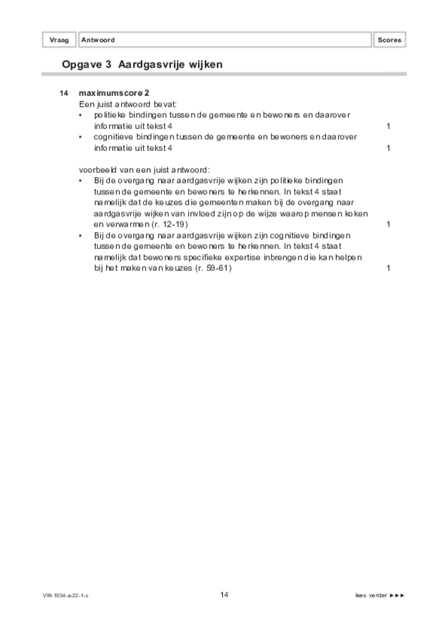 Correctievoorschrift examen VWO maatschappijwetenschappen 2022, tijdvak 1. Pagina 14