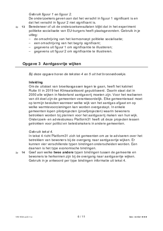 Opgaven examen VWO maatschappijwetenschappen 2022, tijdvak 1. Pagina 6