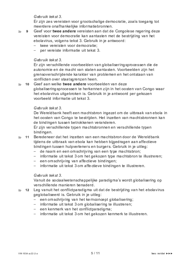 Opgaven examen VWO maatschappijwetenschappen 2022, tijdvak 2. Pagina 5