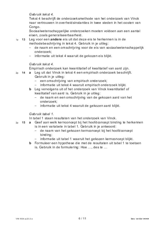 Opgaven examen VWO maatschappijwetenschappen 2022, tijdvak 2. Pagina 6
