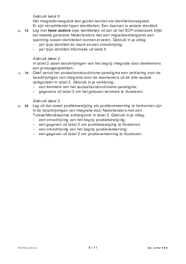 Opgaven examen VWO maatschappijwetenschappen 2022, tijdvak 2. Pagina 8