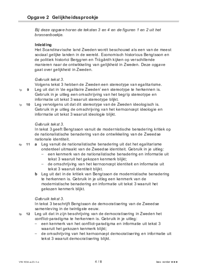 Opgaven examen VWO maatschappijwetenschappen 2023, tijdvak 1. Pagina 4