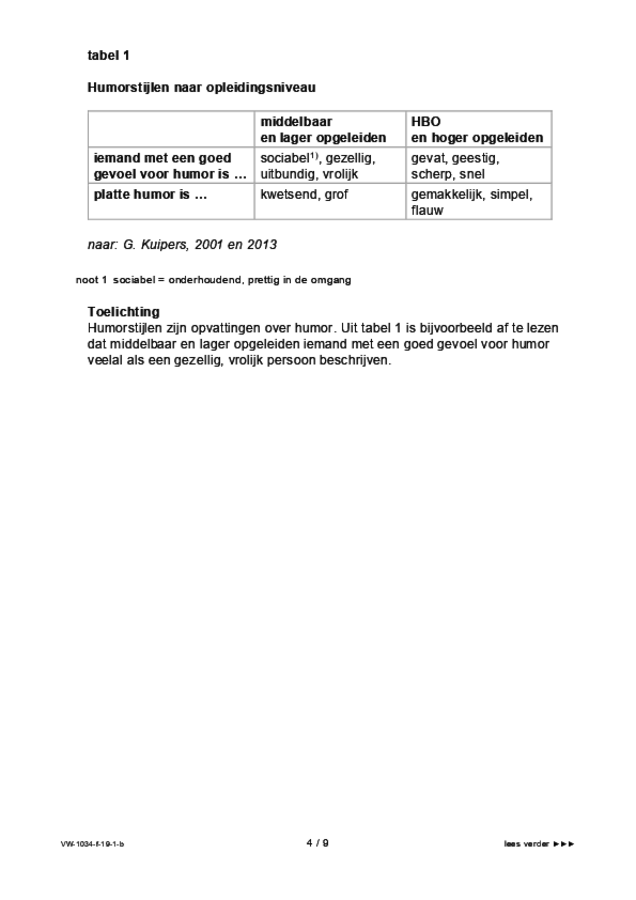 Bijlage examen VWO maatschappijwetenschappen 2019, tijdvak 1. Pagina 4