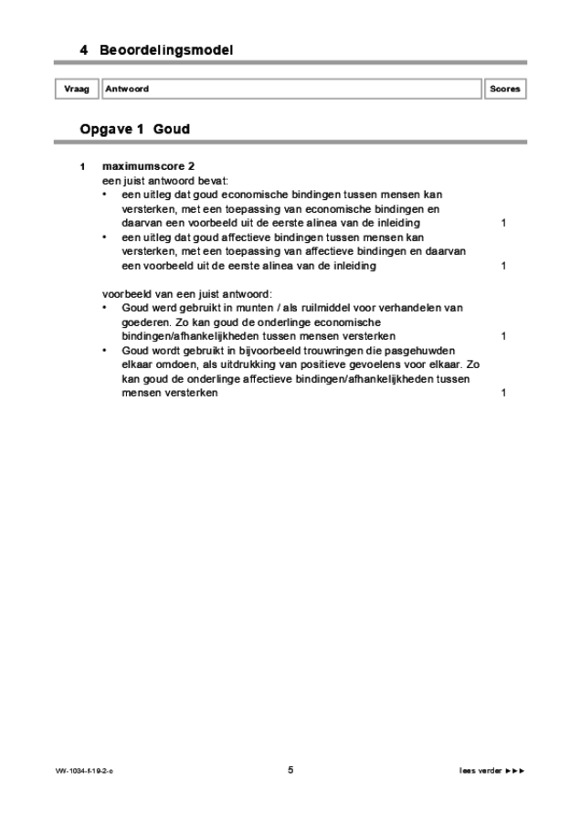 Correctievoorschrift examen VWO maatschappijwetenschappen 2019, tijdvak 2. Pagina 5