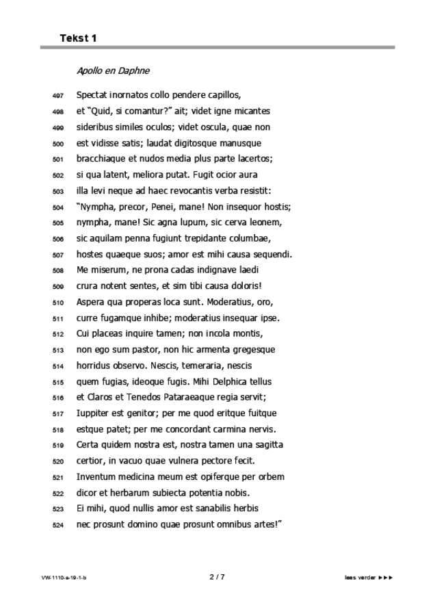 Bijlage examen VWO Latijn 2019, tijdvak 1. Pagina 2