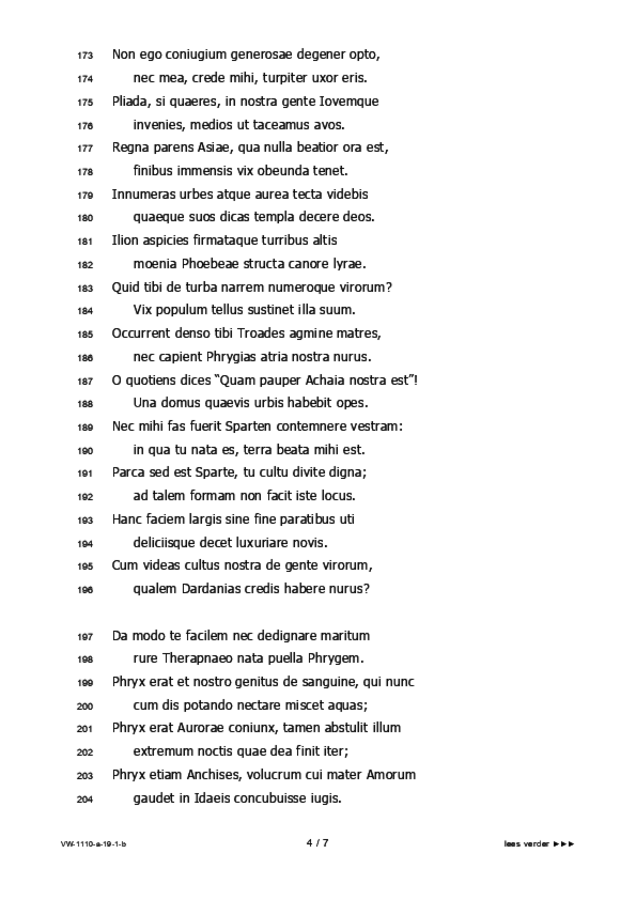 Bijlage examen VWO Latijn 2019, tijdvak 1. Pagina 4
