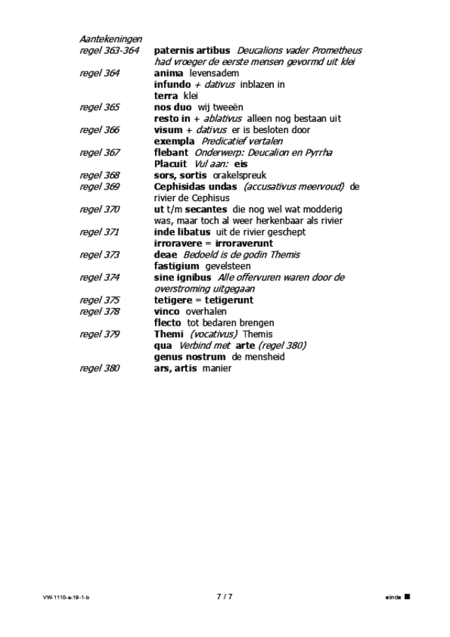 Bijlage examen VWO Latijn 2019, tijdvak 1. Pagina 7