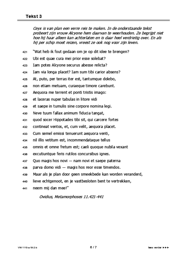 Bijlage examen VWO Latijn 2019, tijdvak 2. Pagina 6